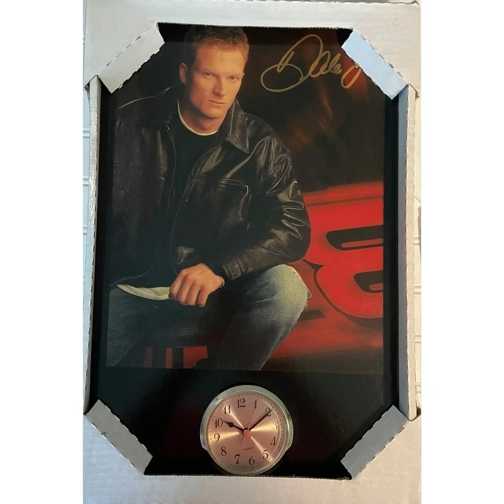 Vintage Dale Earnhardt Jr 8 NASCAR Quartz Wall Clock 19x13 New N&C Racing Decor